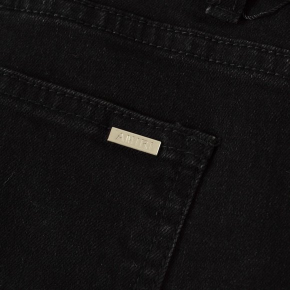 AMIRI Fashionable Riveted Ripped Jeans - Picture 7 of 14